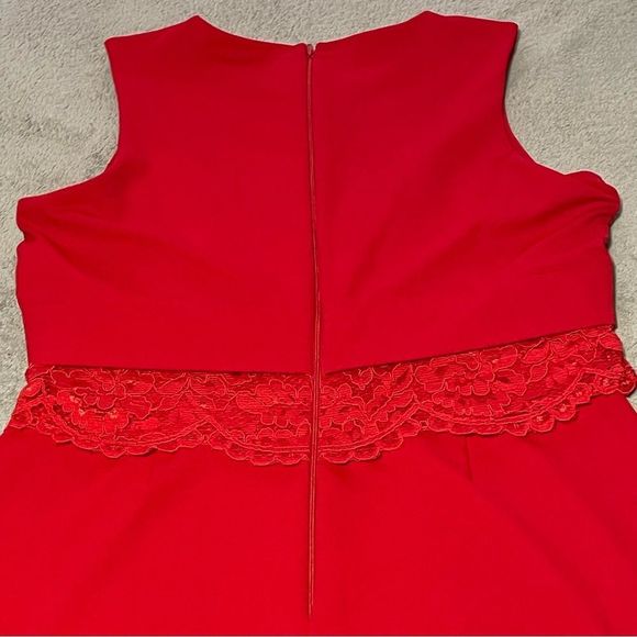 Asos midi sleeveless dress in red size 10 EUC - Picture 10 of 10